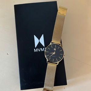 Mvmt watch - black and gold